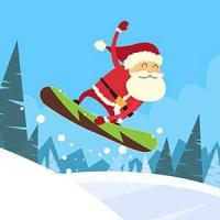 Santa Ski Xmas